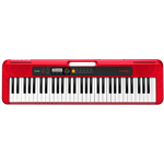 Casio CTS200 Casiotone 61 Key Portable Keyboard, Red