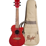 Flight DUC380 Acoustic/Electric Concert Ukulele, Coral