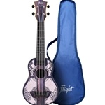 Flight Travel Soprano Ukulele, Mandala Wood