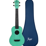 Flight Travel Concert Ukulele, Light Blue