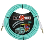 Pig Hog 20' Cable, Seafoam Green