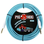Pig Hog 20' Daphne Blue Instrument Cable