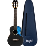 Flight Iris Concert Ukulele, Black