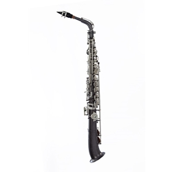 Dakota Straight Alto Saxophone, Gray Onyx Body, Satin Silver Keys