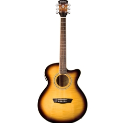 Washburn Acoustic/Electric Guitar Tobacco Sunburst EA15ATB