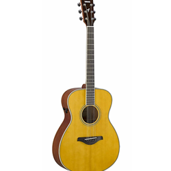 Yamaha FS Trans Acoustic Electric Guitar with Cutaway, Vintage Tint