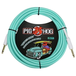Pig Hog 20' Cable, Seafoam Green