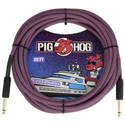 Pig Hog 20' Cable, Riviera Purple
