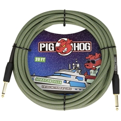 Pig Hog 20' Cable, Jamaican Green