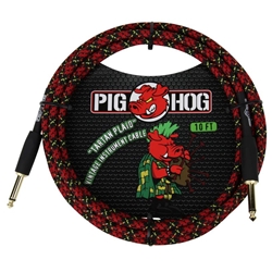 Pig Hog 10' Cable, Tartan Plaid
