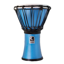 Toca Freestyle 7" Djembe, Matte Ocean Blue