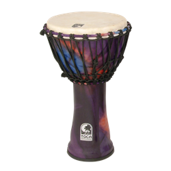 Toca Synergy Freestyle Rope Tuned 10" Djembe, Woodstock Purple